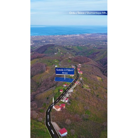 Ordu, İkizce, Dumantepe, 1110 Ada, 8 Parsel Ordu, İkizce, Dumantepe, 1110 Ada, 8 Parsel