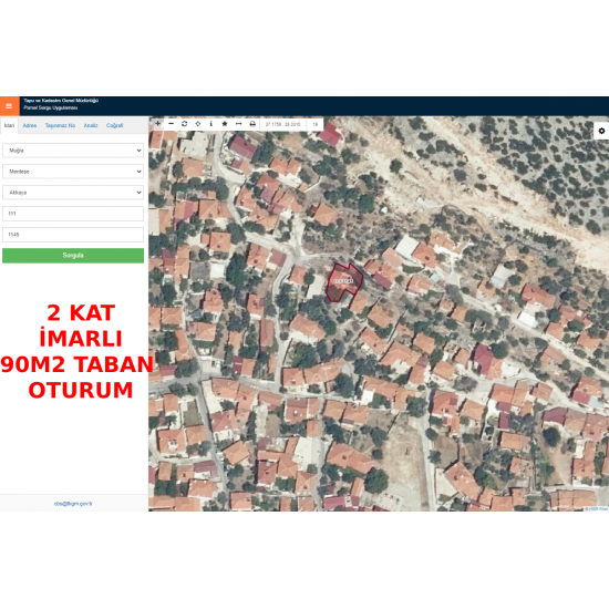 Muğla, Menteşe, Akkaya, 111 Ada, 1145 Parsel